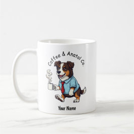 Caneca De Café Café com Terno de Negócios de Cachorro Pastor Aust
