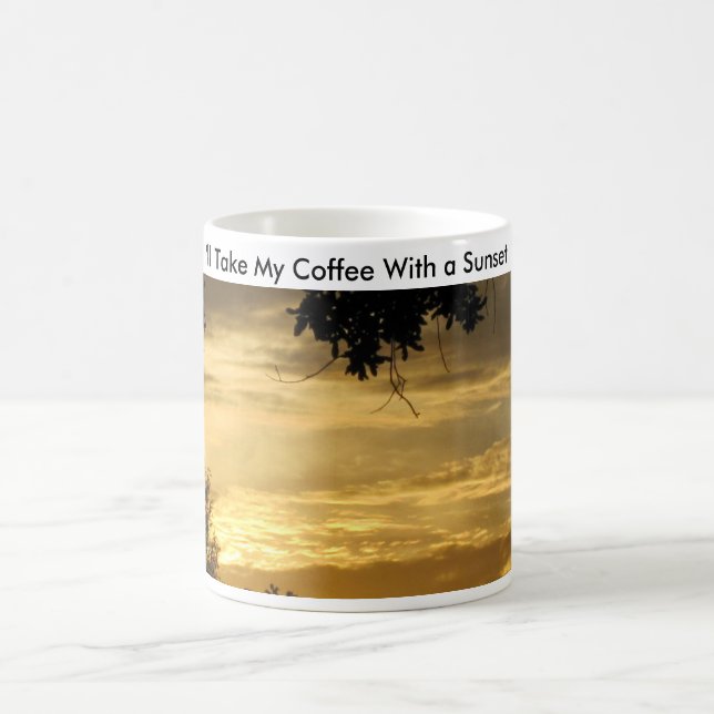 Caneca De Café Café Com Um Pôr do Sol - (Centro)