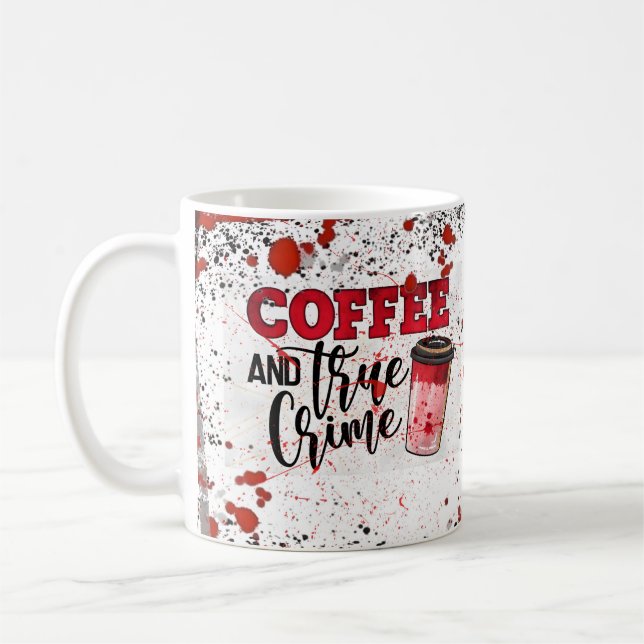 Caneca De Café Café & Crime Verdadeiro (Esquerda)
