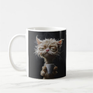 Caneca De Café Café da Manhã de Gato Grumpy
