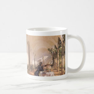 Caneca De Café Café da manhã na Loggia de John Singer Sargent