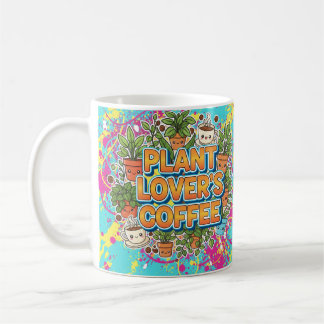Caneca De Café Café da Planta Lover - Mug de Café Cuta para Jardi