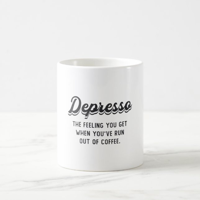 Caneca De Café Café Da Saúde Mental Depresso O Sentimento Que Voc (Centro)