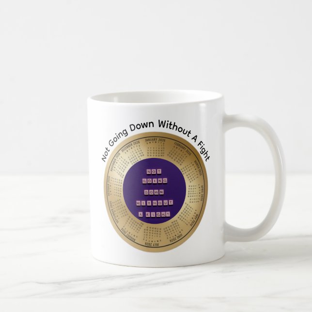 Caneca De Café Café de 2026 Não vou cair sem lutar  (Direita)