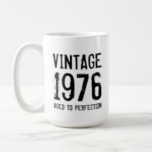 Caneca De Café Café de aniversário de 50 anos vintage envelhecido