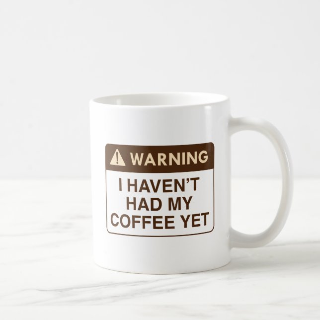 Caneca De Café Café de Aviso (Direita)