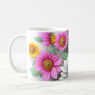 Caneca De Café Café de beleza floral