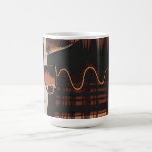 Caneca De Café Café de Cabana Aconchegante Xadrez Outono Decoraçã