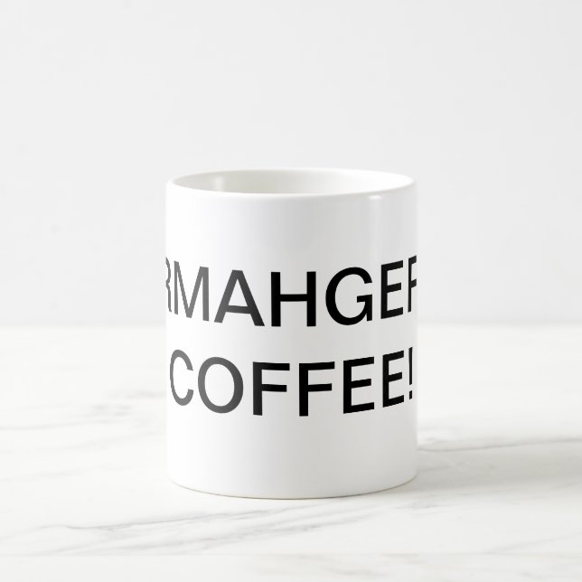 Caneca De Café CAFÉ DE ERMAHGERD! copo de café (Centro)