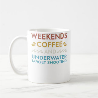 Caneca De Café Café de Fim de Semana e Tiro ao Alvo Subaquático D