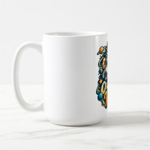 Caneca De Café Café de Gato Astronauta Fofo Fora deste Mundo