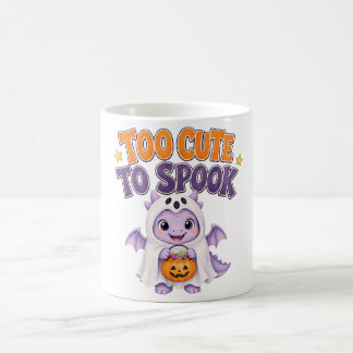 Caneca De Café Café de Halloween do Dragãozinho Roxo Fofo e Assus