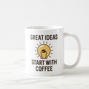 Caneca De Café Café de ideias excelentes