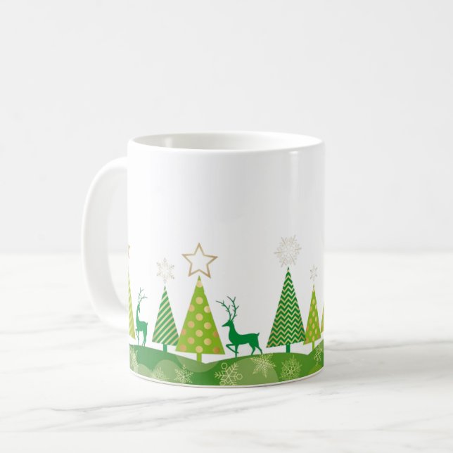Caneca De Café Café de Natal (Frente Esquerda)