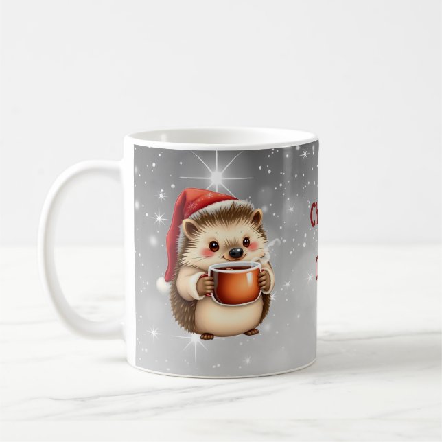 Caneca De Café Café de Natal de Ouriço  (Esquerda)