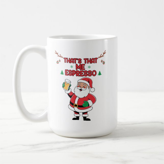 Caneca De Café Café de Natal ditas em uma Design de Taça Festiva (Esquerda)