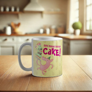 Caneca De Café Café De Porco Engraçado Com Licença Diária Para Ca