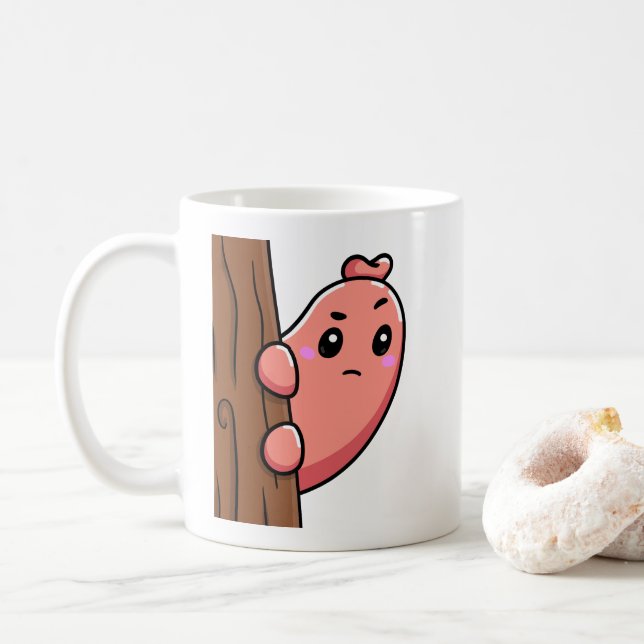 Caneca De Café Café de segunda-feira de Glizzy (Com Donut)