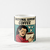 Café de suporte emocional - Conforto de arte Pop