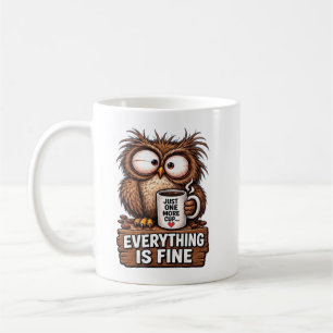 Caneca De Café Café do Coruja Cansado Engraçado