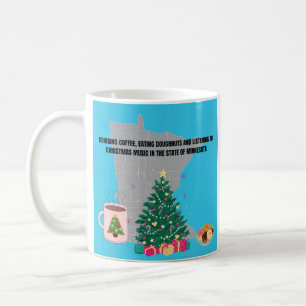 Caneca De Café Café, Donuts e Música de Natal em Minnesota