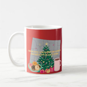 Caneca De Café Café, Donuts e Música de Natal em Wyoming