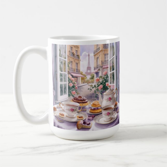Caneca De Café Café e Bolo em Paris - Dreamy Desserts (Esquerda)