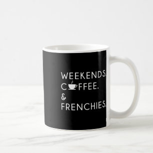 Caneca De Café Café E Franceses - Frenchie Bulldog
