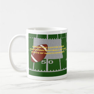 Caneca De Café Café e Futebol em Dakota do Norte