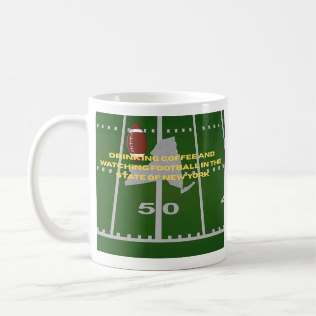 Caneca De Café Café e Futebol em Nova York  (Esquerda)