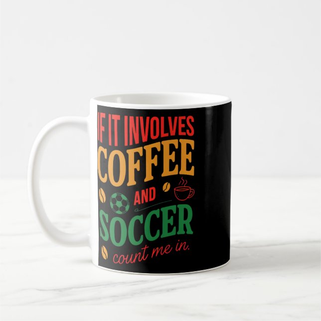 Caneca De Café Café E Futebol Me Contam Quote  (Esquerda)