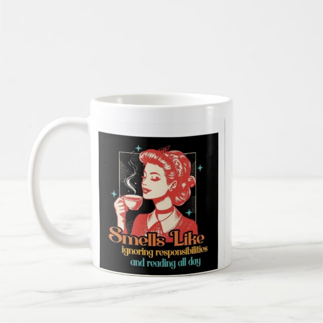 Caneca De Café Café e Livros (Esquerda)