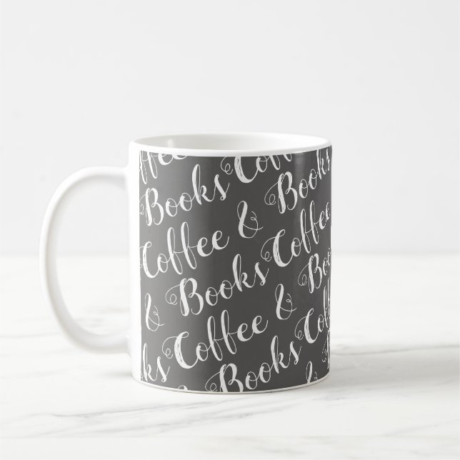 Caneca De Café Café e Livros (Esquerda)