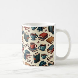Caneca De Café Café e Livros