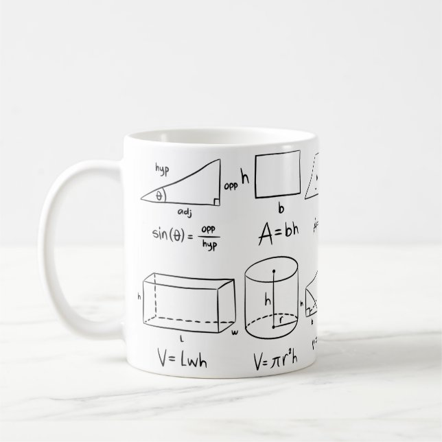 Caneca De Café Café e Matemática resolvem todos os problemas (Esquerda)