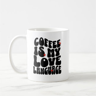 Caneca De Café Café É Minha Língua De Amor