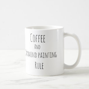 Caneca De Café Café e pintura de diamante dominam