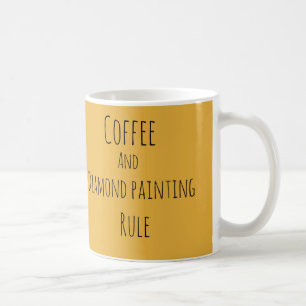 Caneca De Café Café e pintura de diamante mandam