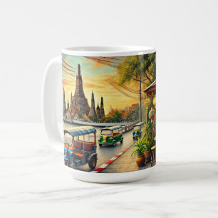 Caneca De Café Café em Bangkok Thailand Wat Arun