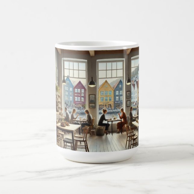 Caneca De Café Café em Bergen Noruega (Centro)