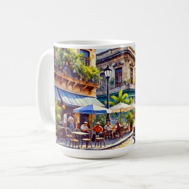 Caneca De Café Café em Havana Cuba (Frente Esquerda)