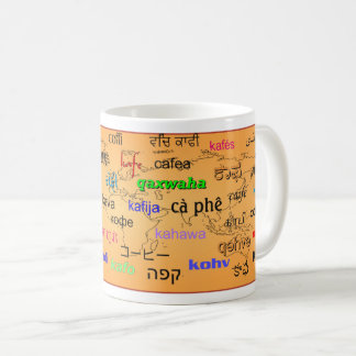 Caneca De Café Café em muitos idiomas