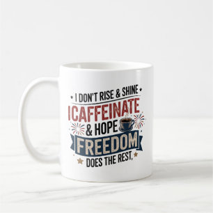 Caneca De Café Café Engraçado 4 De Julho Freedom Caffeine Women