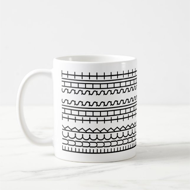 Caneca De Café Café Engraçado com Xingamento Oculto (Esquerda)
