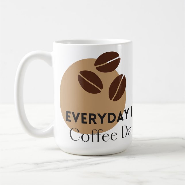 Caneca De Café Café engraçado Mug (Esquerda)