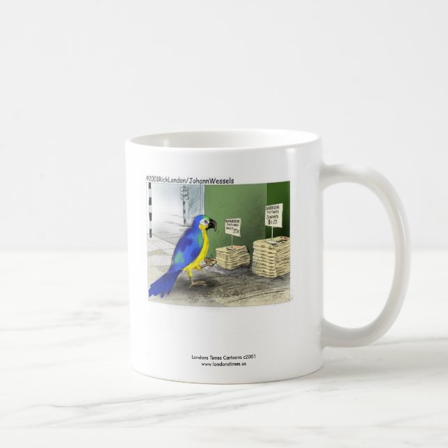 Caneca De Café Café Engraçado Mug "Bathroom Fixations" (Direita)