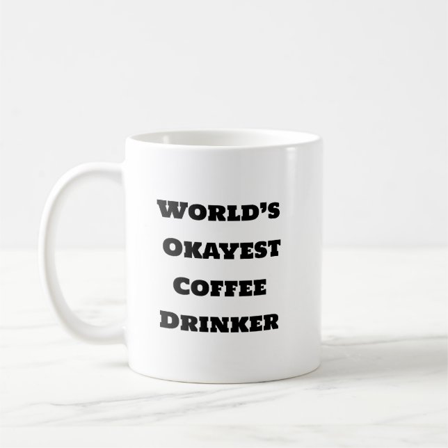 Caneca De Café Café Engraçado Mug - Bebê Okayest (Esquerda)