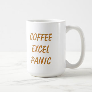 Caneca De Café Café Excel Pânico Repetir Divertido