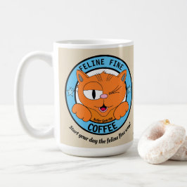 Caneca De Café CAFÉ FELINO FINE Gato de Desenho Animado Fofo Senh