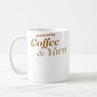 Caneca De Café Café Feminino E Fio De Lã Engraçado Tecido De Tric